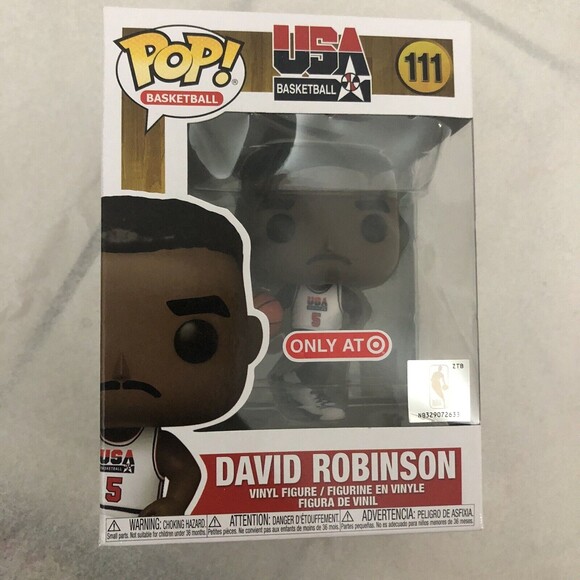 New FUNKO Pop USA Basketball David Robinson Exclusive Vinyl Figure 111 - Picture 4 of 5